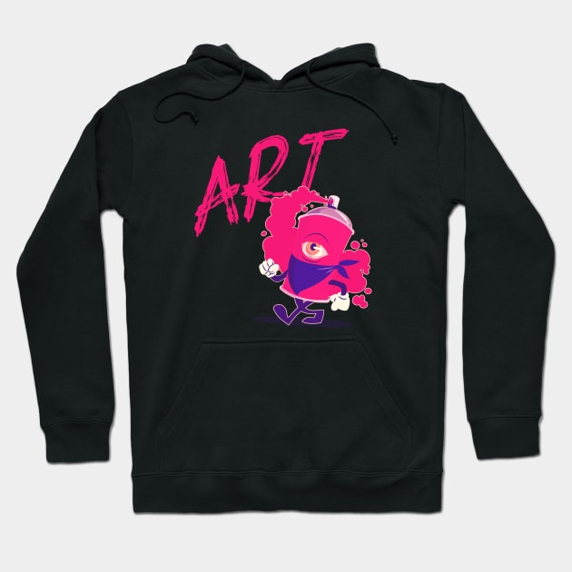 ART: CAN't live without it pink and black graffiti Hoodie by TeachUrb